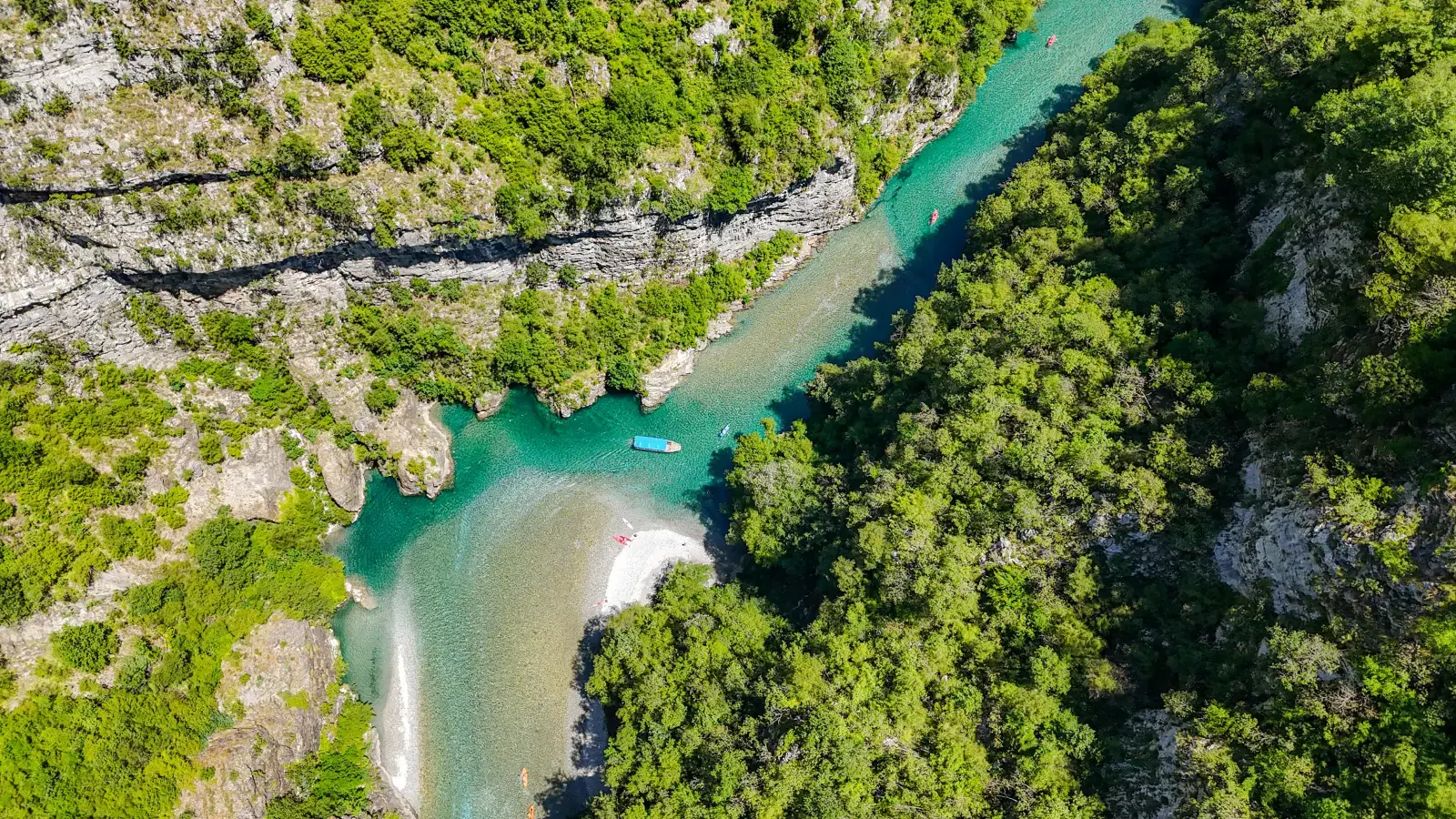 The Shala River canyon from above