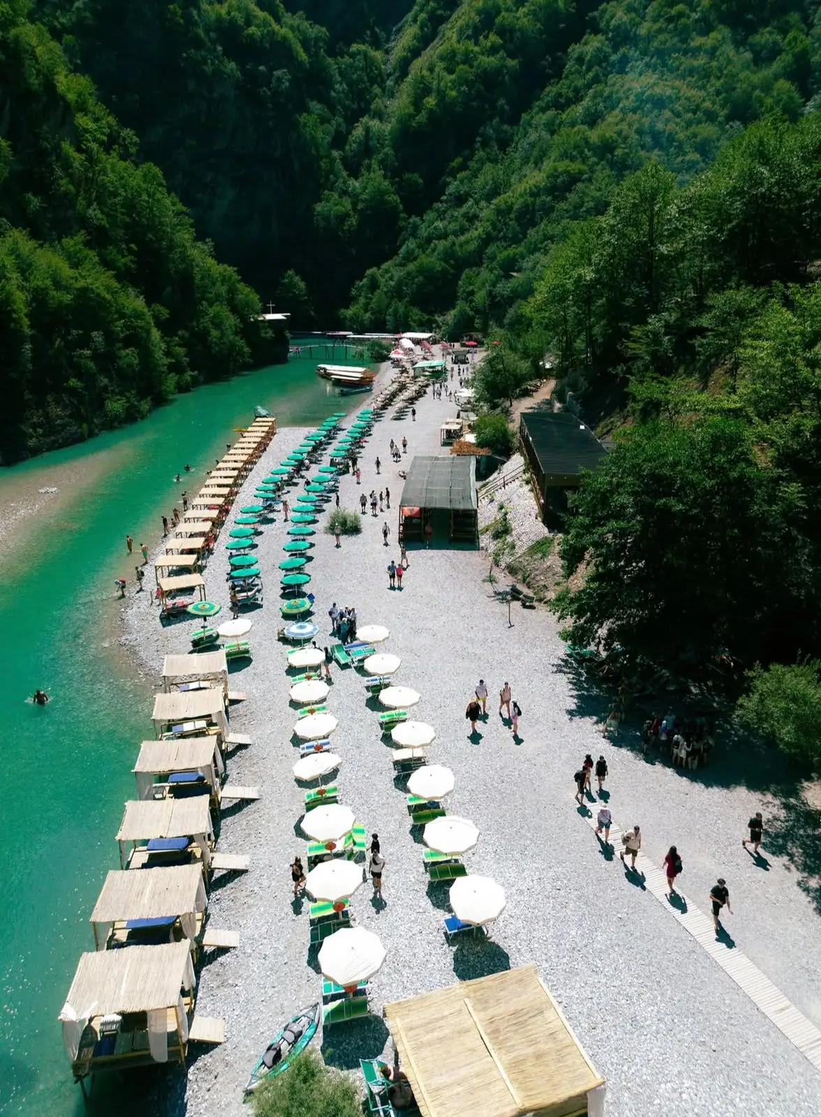 Shala River beach seen from above