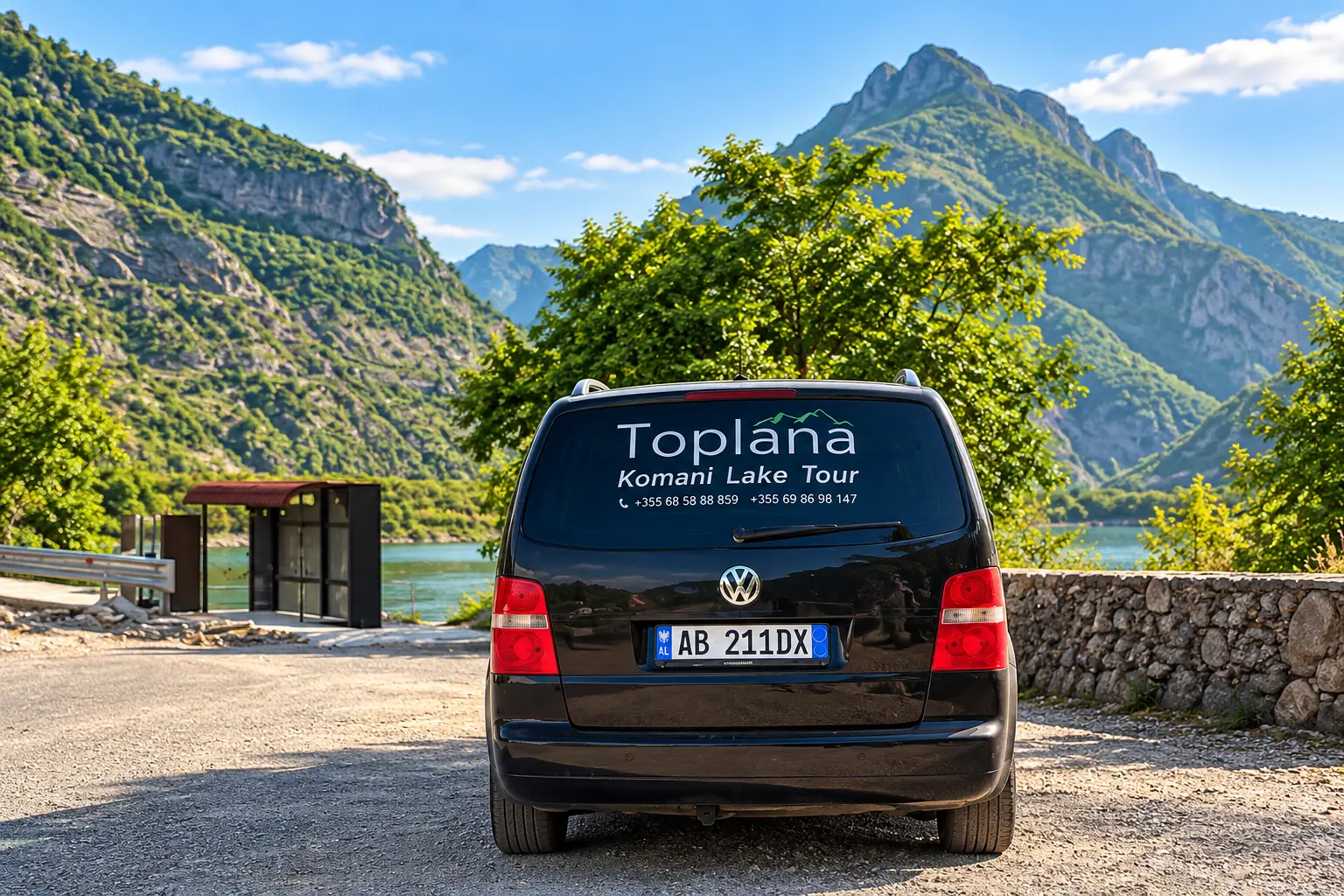 Toplana transfer vehicle at Koman
